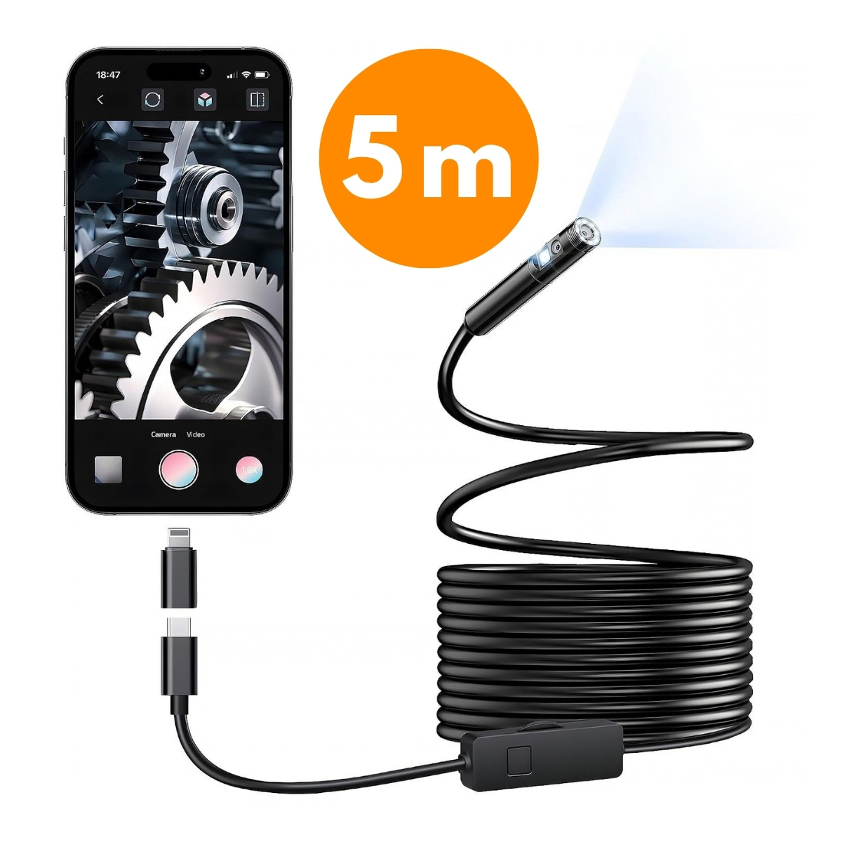 Endoscopic camera for phone, EndoCam - Image 1