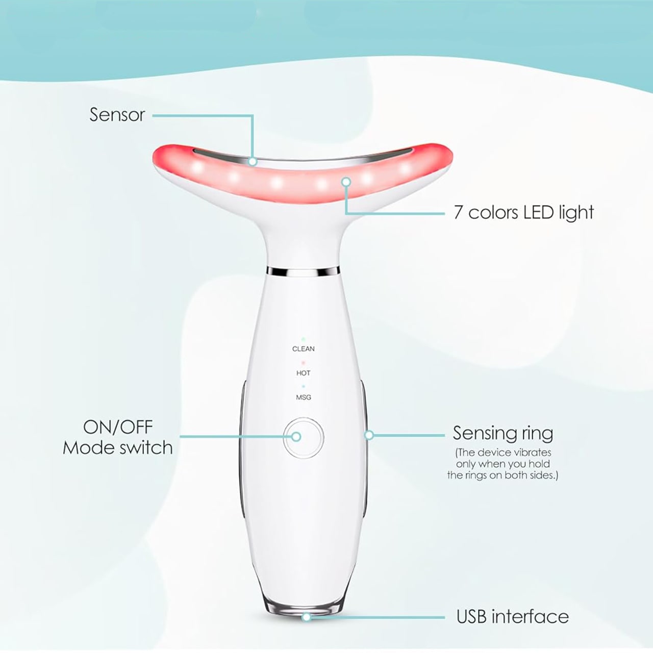 FaceTool, LED face and neck toner