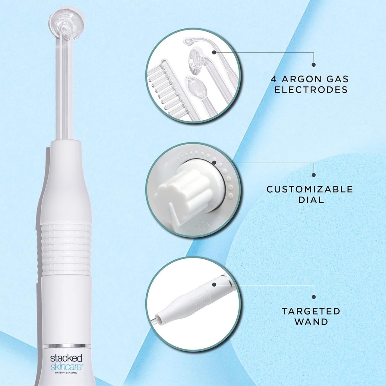 FacialGlow, electrotherapy wand for facial care