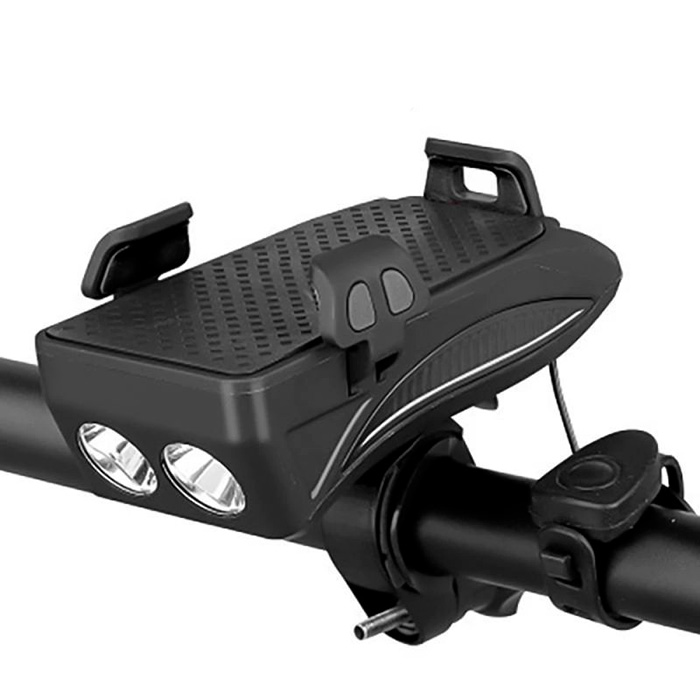 FastBike, a bike light, charging station, phone holder and bell all in one