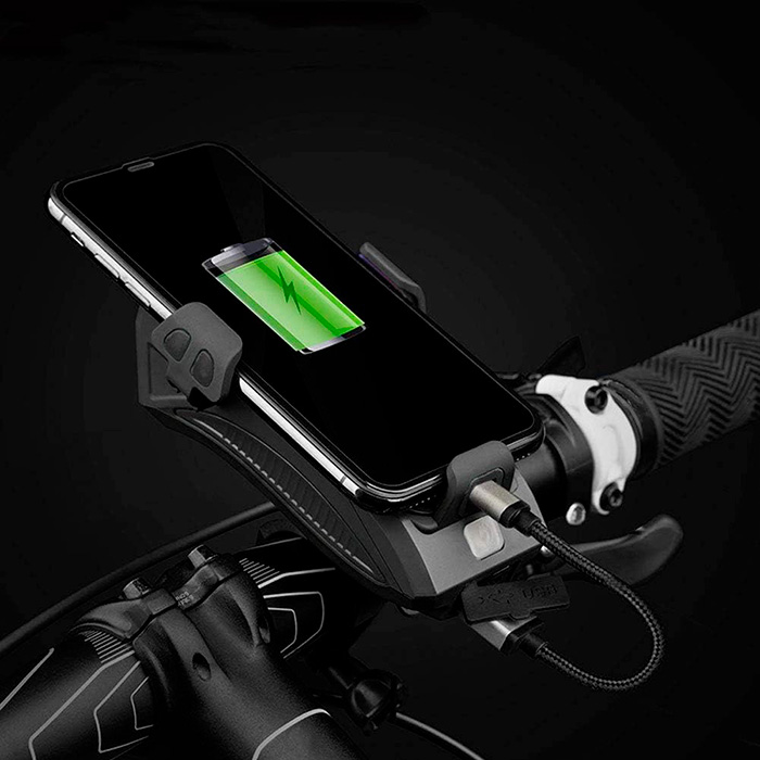 The bike light offers adjustable light brightness for different road conditions!