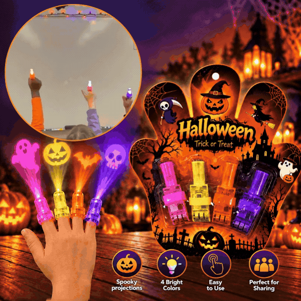 LED Finger Projectors - Halloween, FingerLights - Image 1