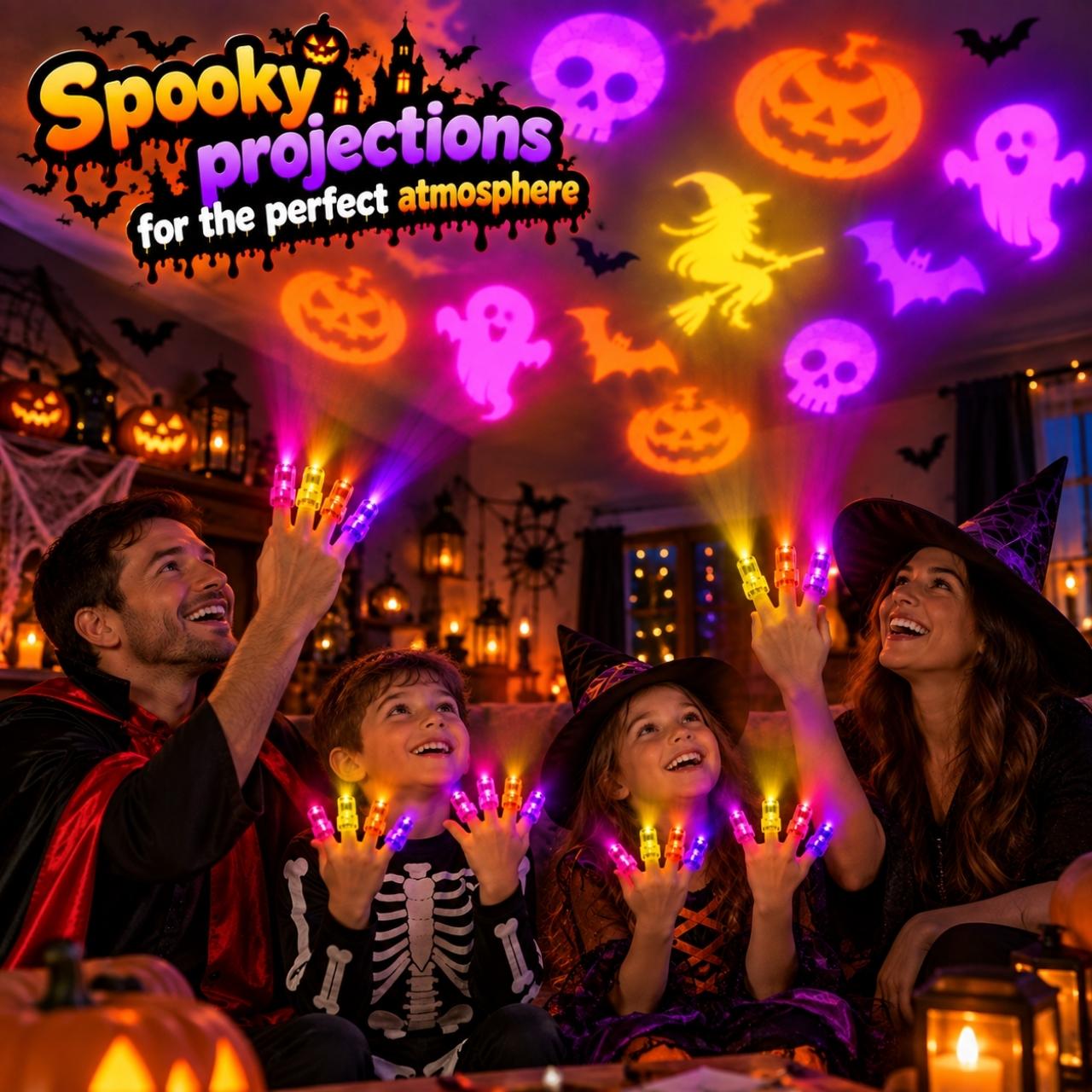 LED Finger Projectors - Halloween, FingerLights - Image 3