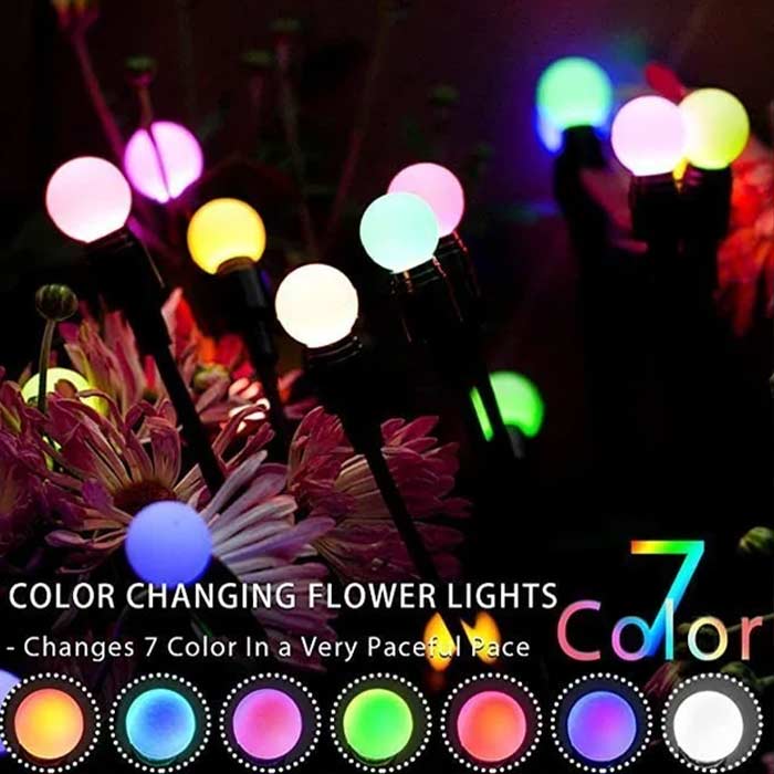 FireflyLights, solar garden lamp with 6 lights