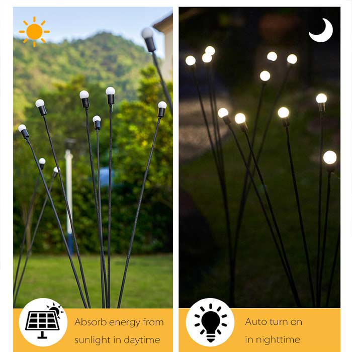 Elegant solar lights that sway gently in the wind!