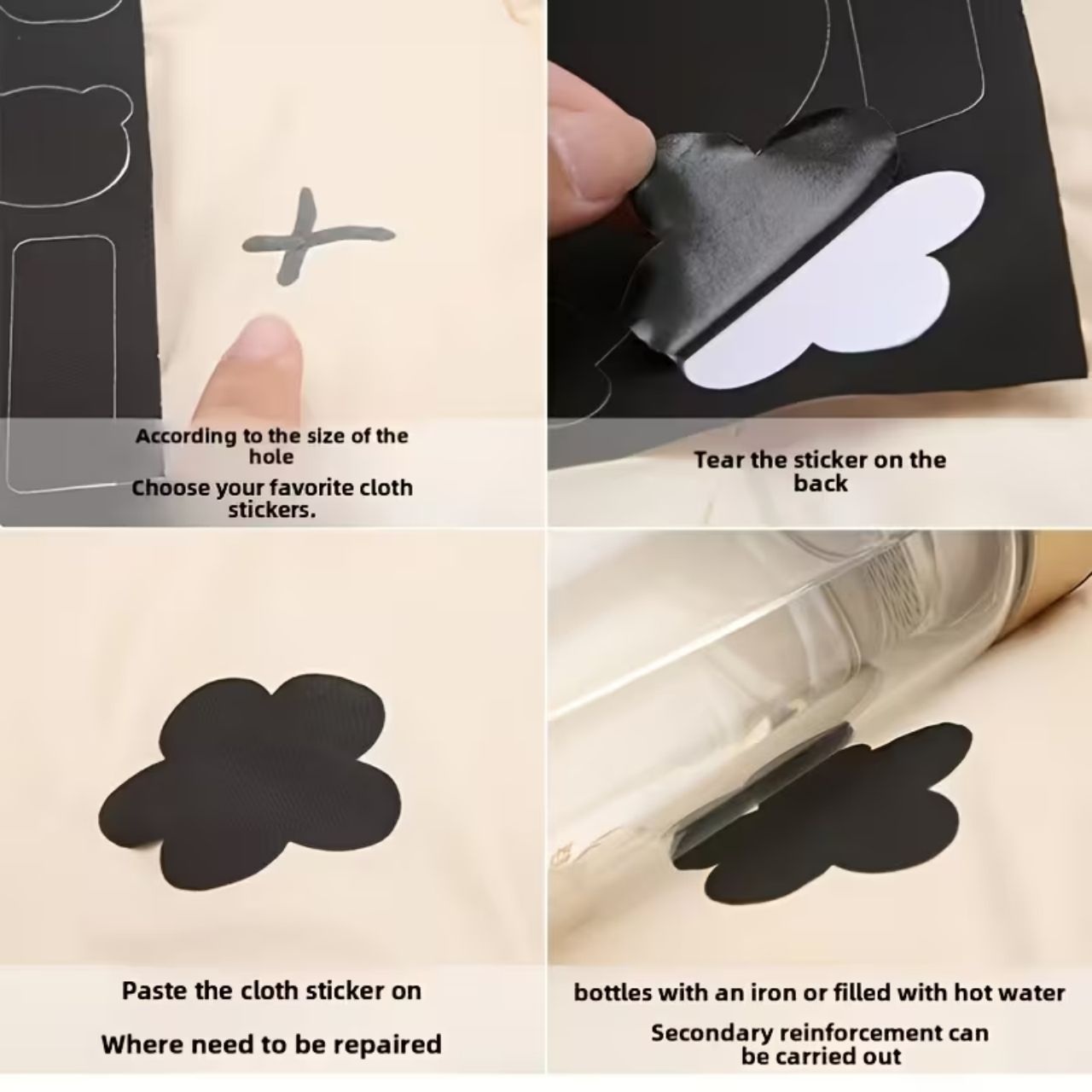 FixPatch, self-adhesive patches for garment repair