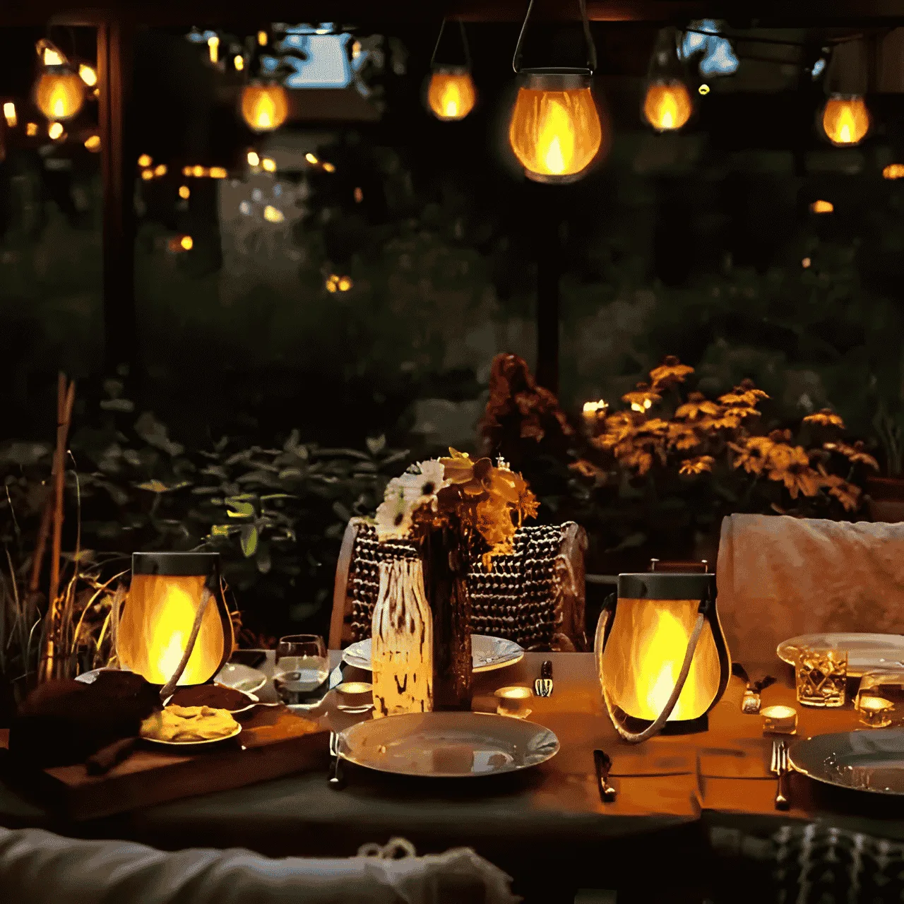 Solar flame-effect lantern, Flamy - Image 6