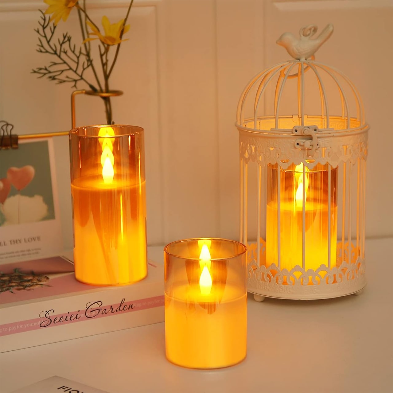 FlickCandles, set of elegant decorative candles (3 pieces)
