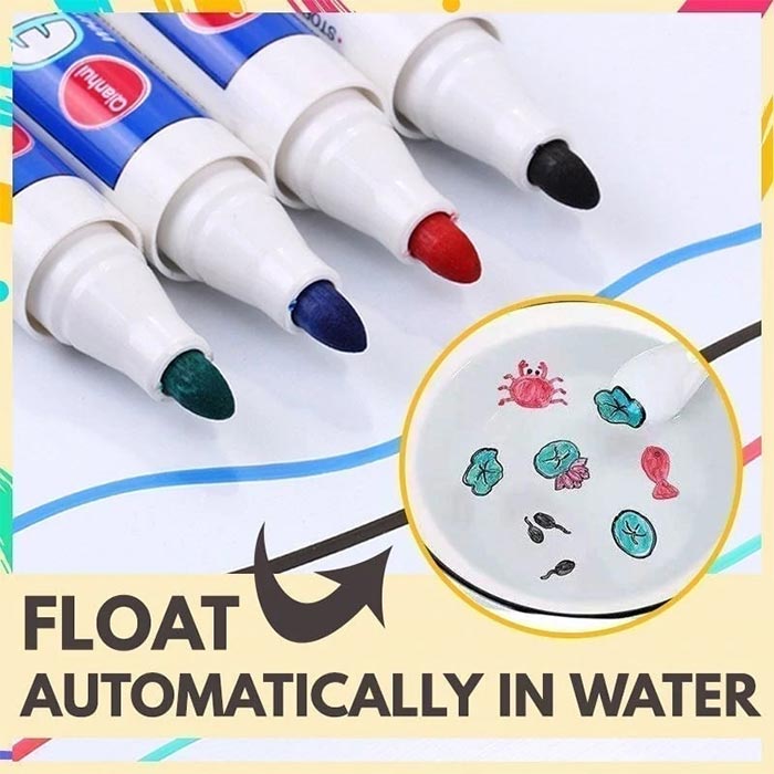 FloatPens, magic markers that draw cute little pictures floating on water - Image 6
