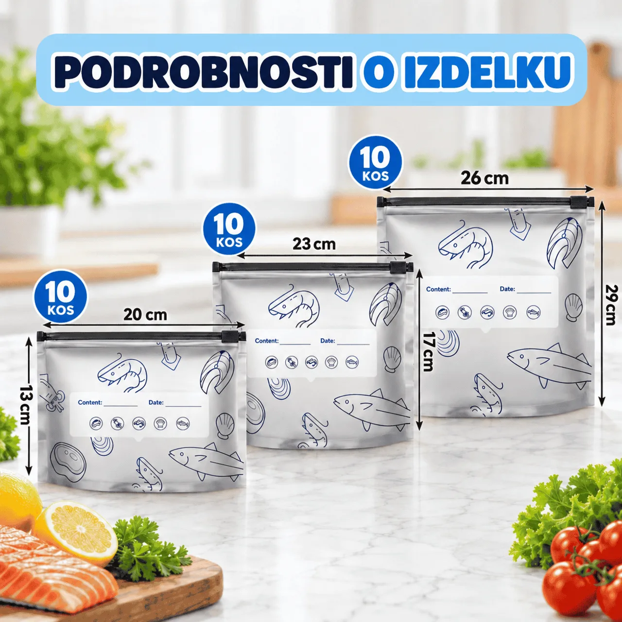Food Storage Bags (15+15 FREE), FreshBags - Image 3
