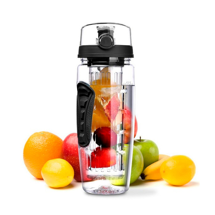 The bottle is made of high quality tritan plastic, which is extremely durable, food safe and BPA-free!