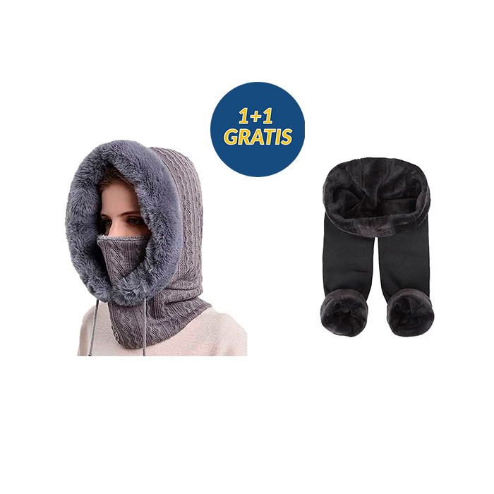 FullBundle, winter lined tights + 4in1 winter hat FREE