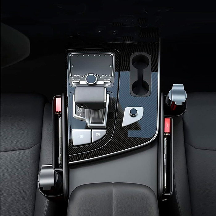 For storing your phone, wallet, keys, tissues, etc.