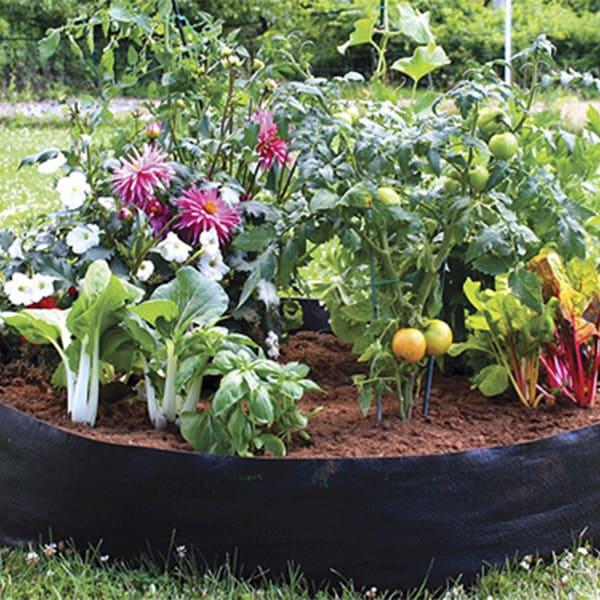 Fabric garden bed + FREE garden gloves with plastic claws