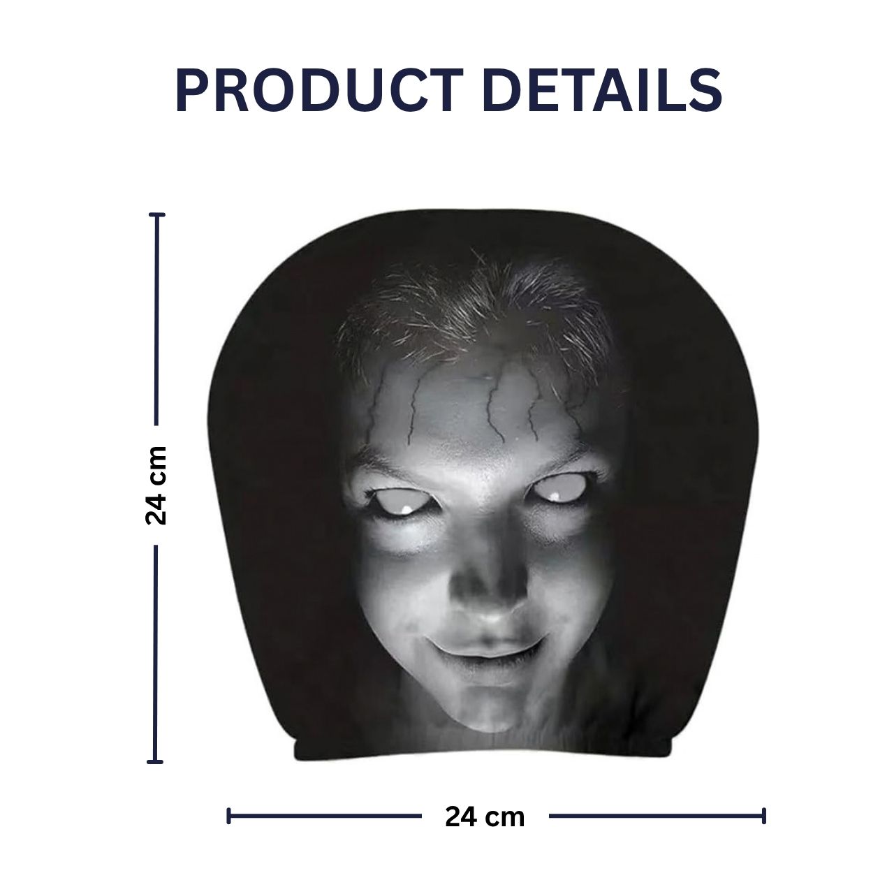 Scary Car Headrest Cover (1+1 FREE), GhostFace - Image 4