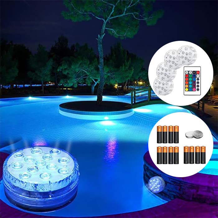 GlowBundle, 4 waterproof LED lights + battery set - Image 3