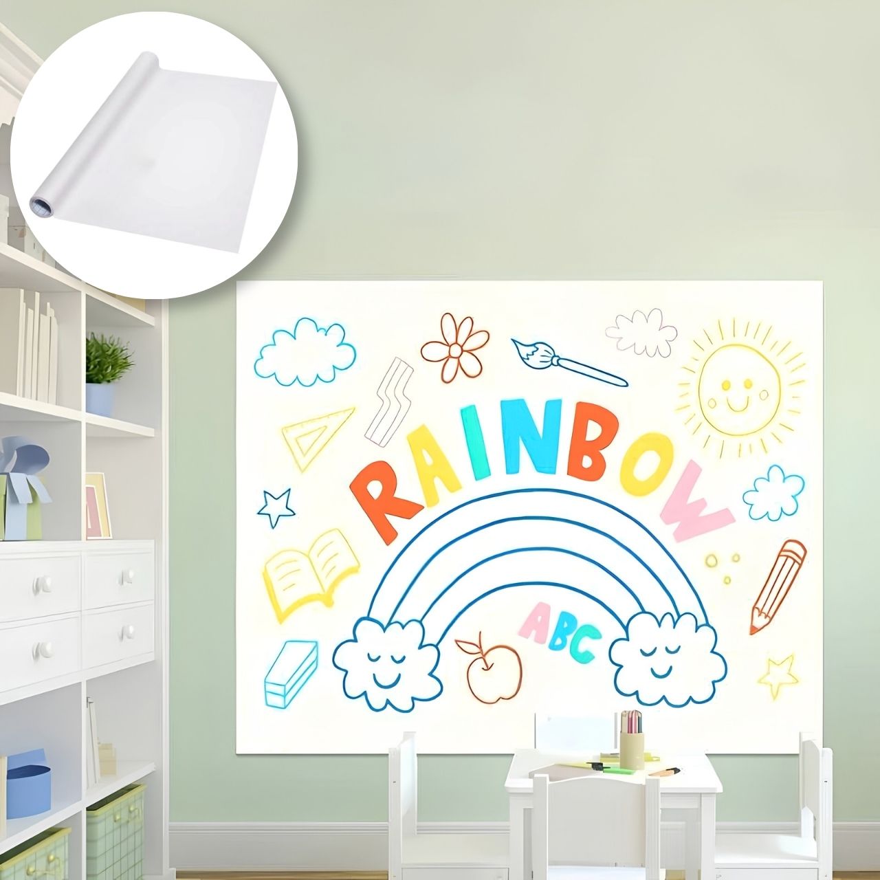 Self-Adhesive Whiteboard, GraffitiWall - Image 2