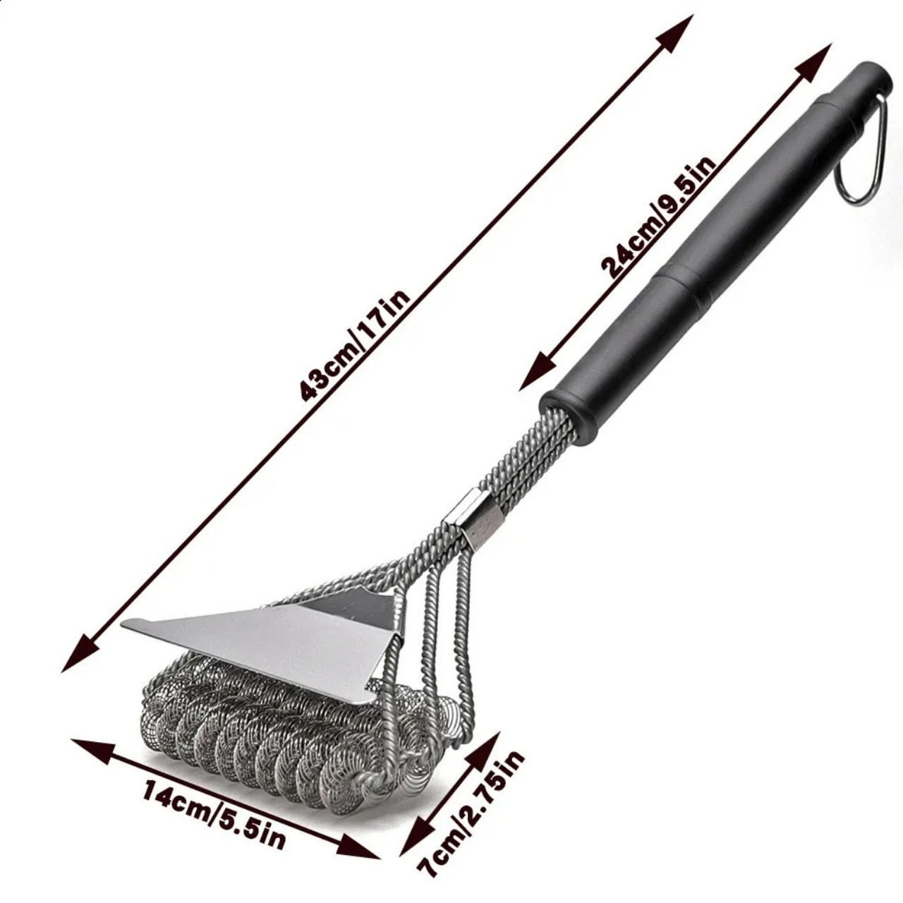 GrillBundle, grill mat set (5 pieces) and grill cleaning brush - Image 5