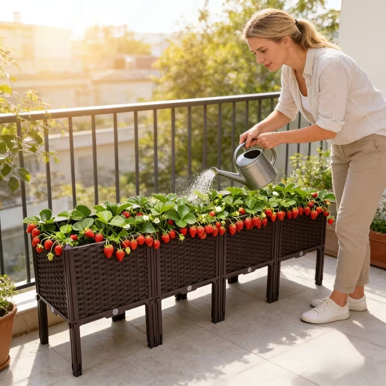 Enjoy gardening on your balcony