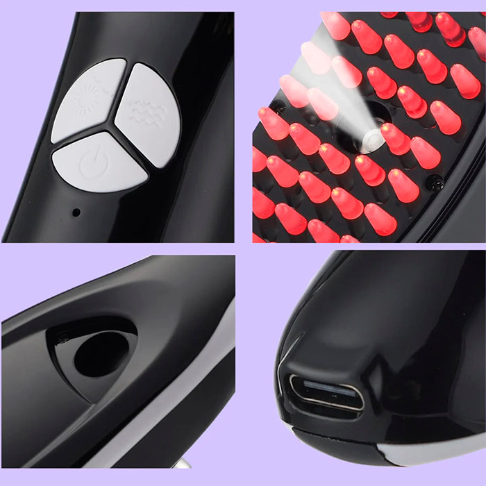 A function (red light) that promotes collagen production and accelerates hair growth.