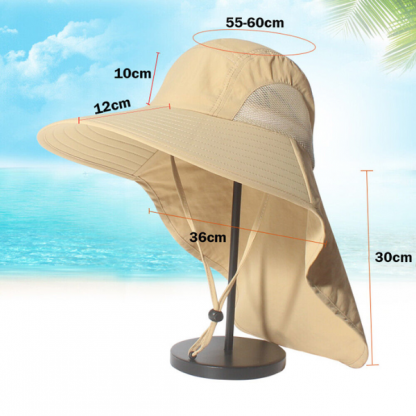 Sun hat with neck protection - Image 3