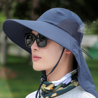 Sun hat with neck protection - Image 9
