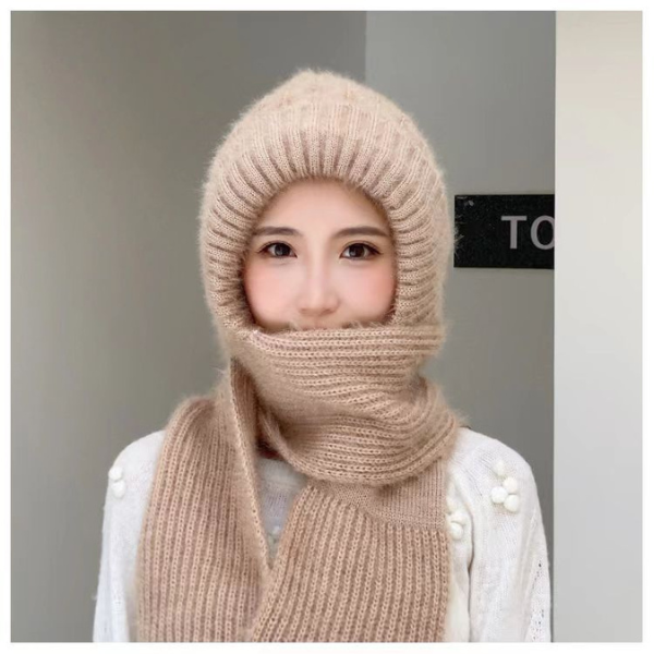 Knitted winter hood scarf - Image 9