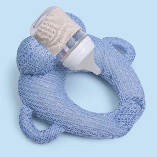 Baby feeding pillow with bottle holder - Image 14