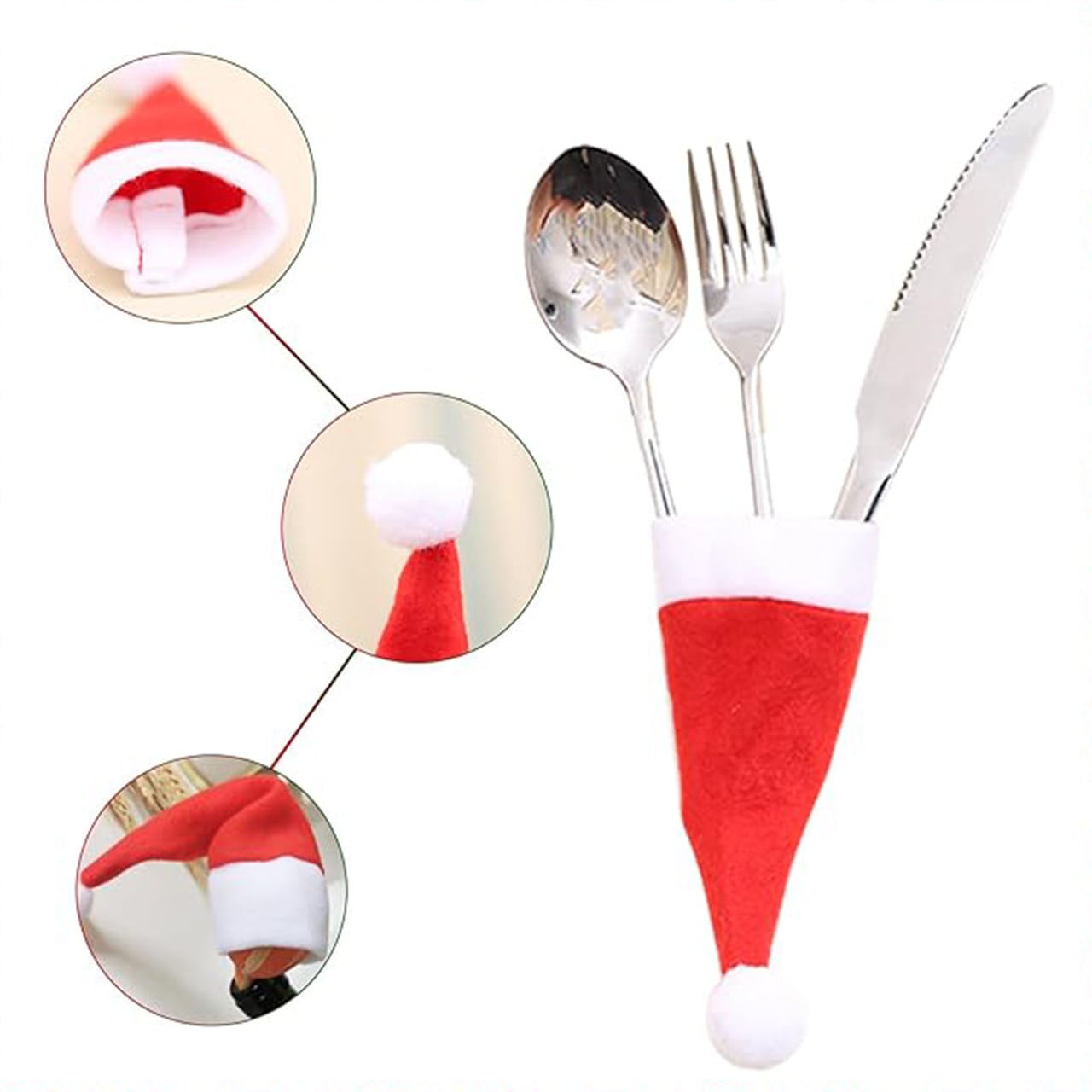 HatBundle, Santa hat place mat (20 pieces) and festive chair cover (4 pieces) - Image 7