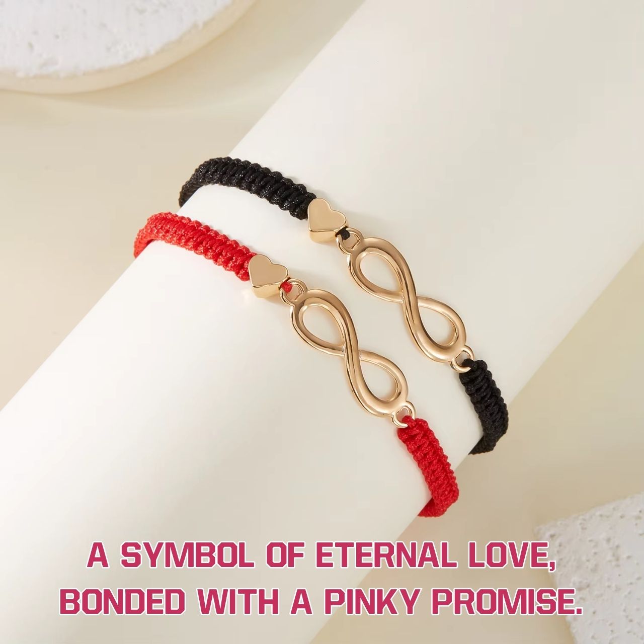 InfinityCharm, infinity symbol bracelets (2 pcs.)