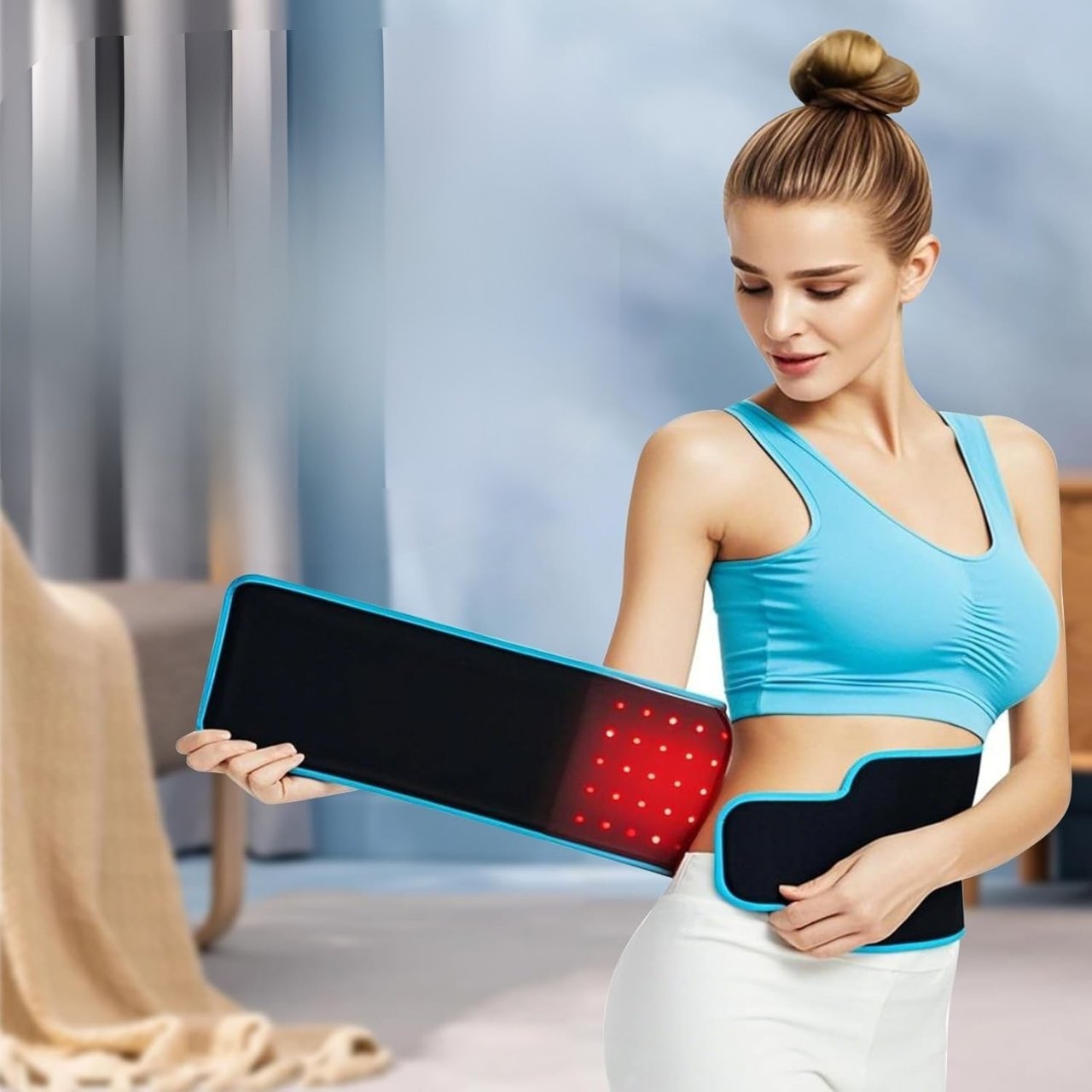 InfraBelt, a red light belt to help firm the abdomen