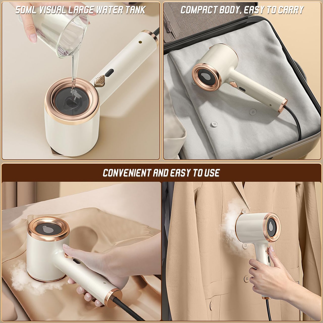 Suitable for a variety of materials, from silk to cotton.