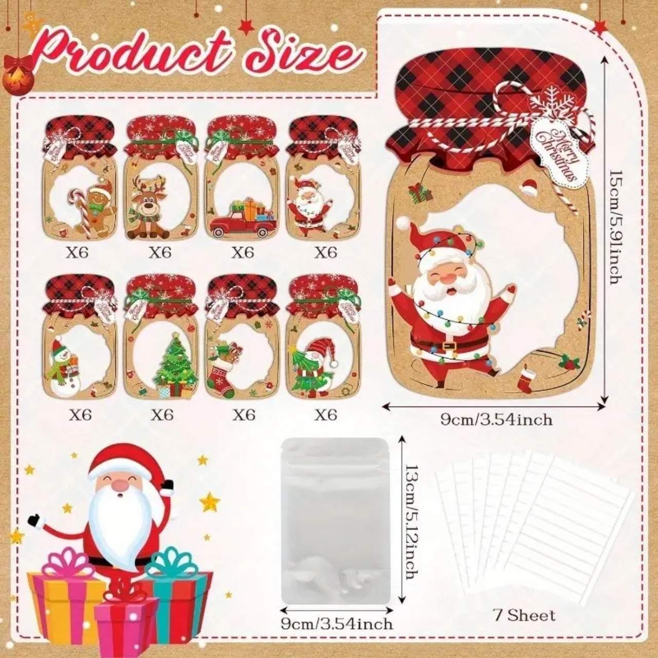 JarGifts, Christmas Gift Card Set (48 pcs.) - Image 2