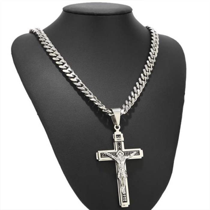 JesusNecklace, silver necklace with Jesus - Image 9