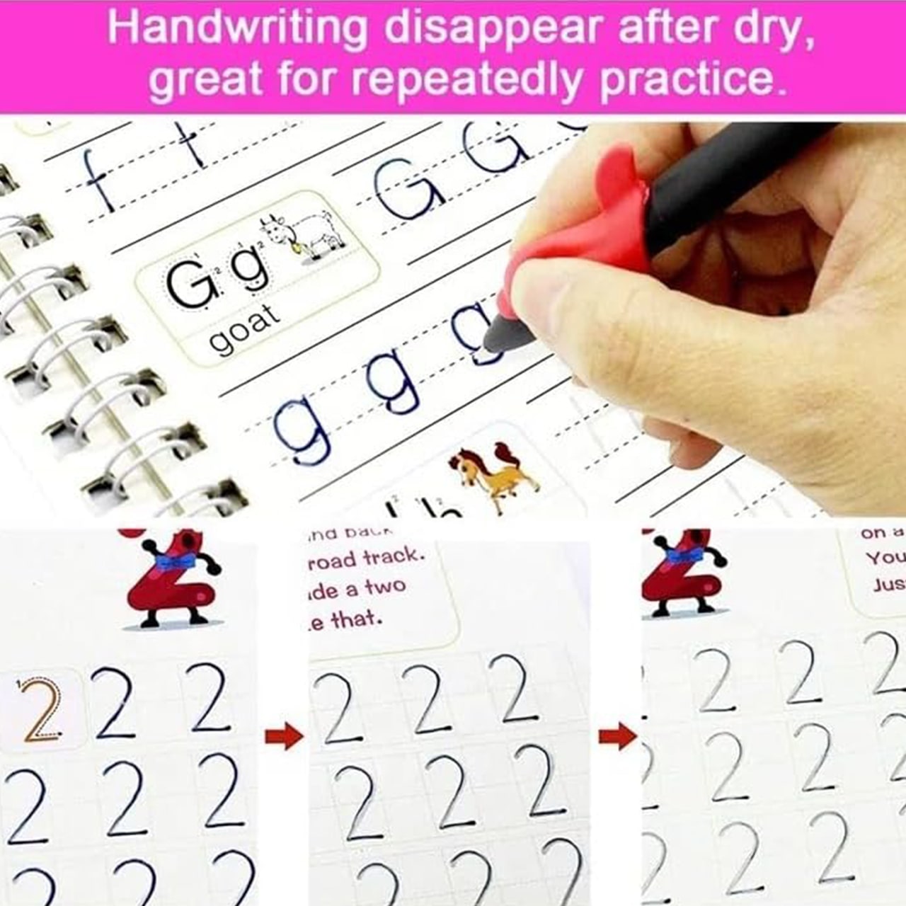 1 press of a button on the tablet erases the entire page and prepares it for re-use!