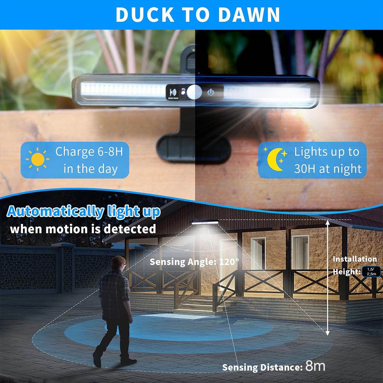 LampClip, outdoor solar lamp with motion sensor - Image 10