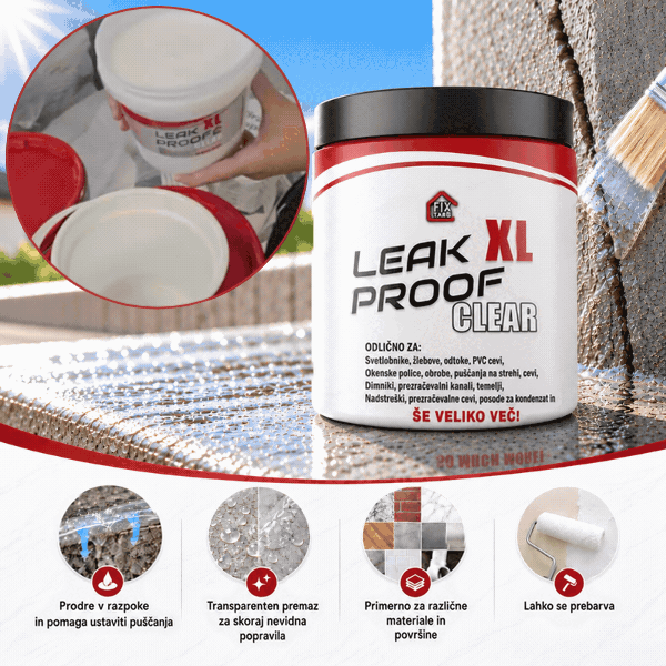 Transparent coating for sealing cracks, LeakProof - Image 1