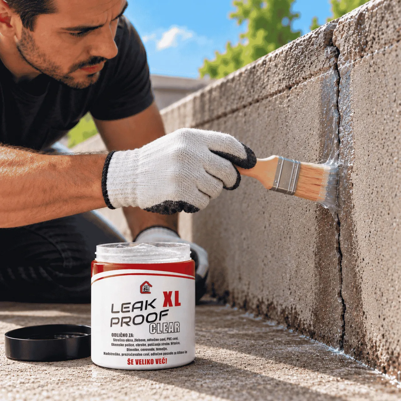 Transparent coating for sealing cracks, LeakProof - Image 4