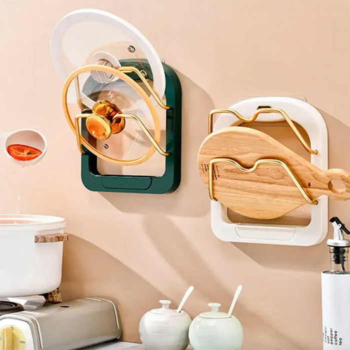 Two levels are suitable for storing 2 lids.