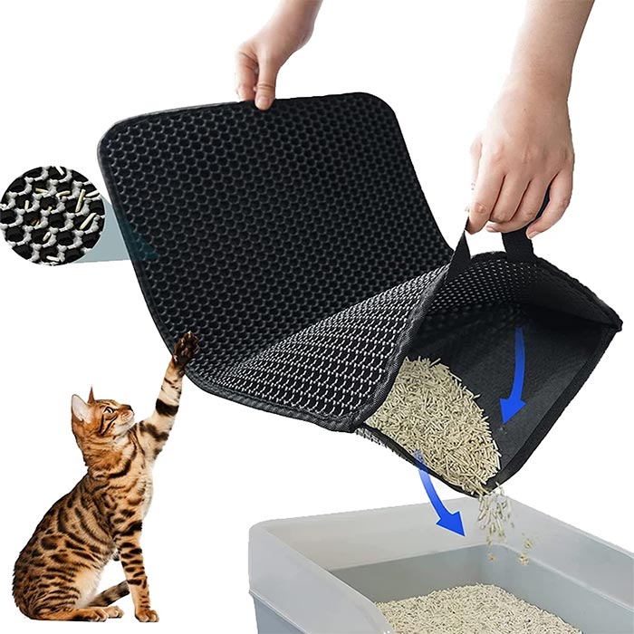 LitterMat, the cat litter trap that catches sand