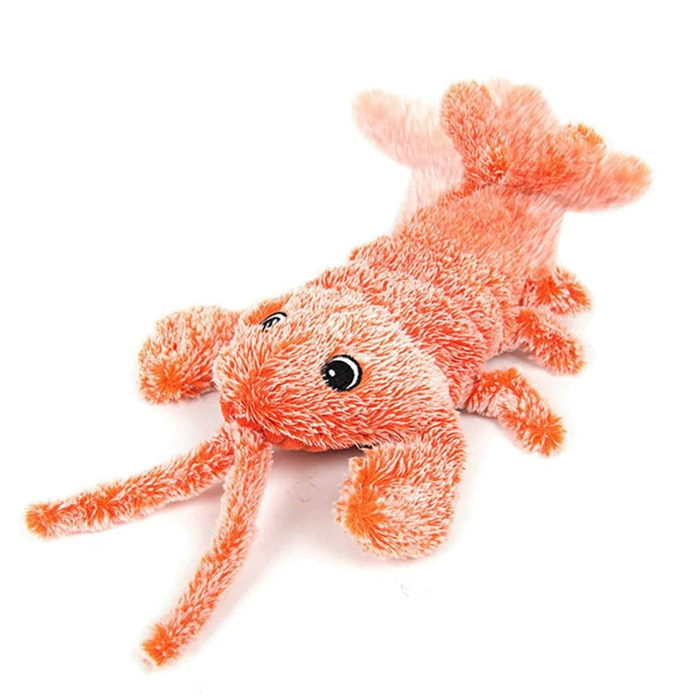 LobsterToy, an interactive pet toy in the shape of a lobster