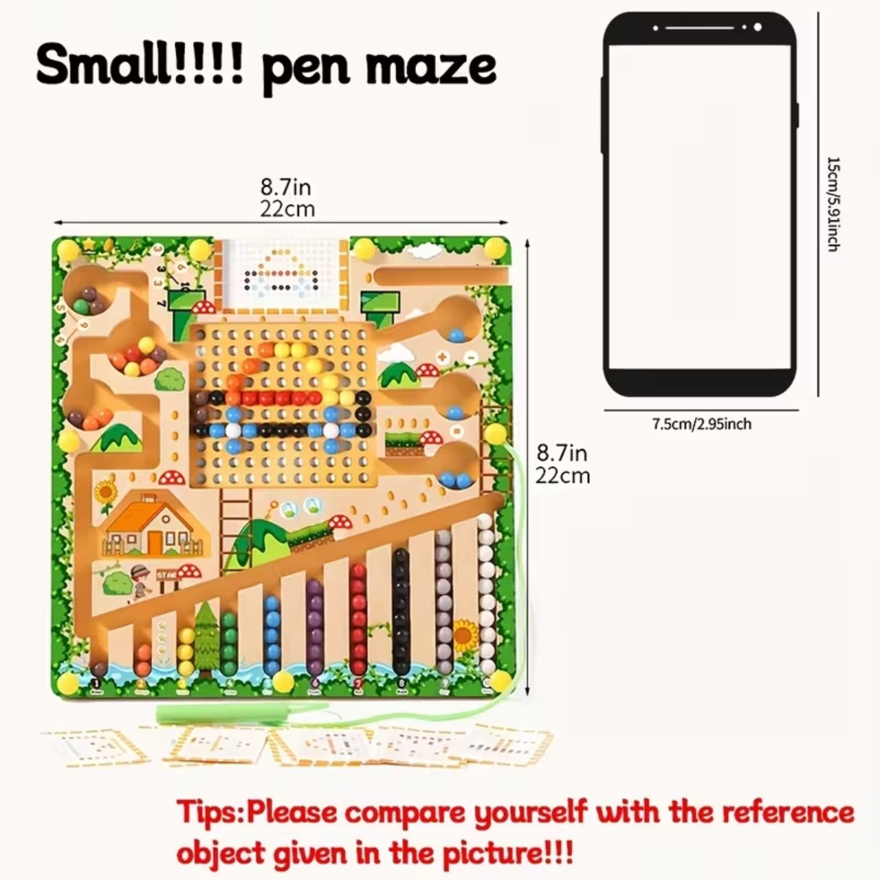 MazeGame, a wooden didactic toy for children