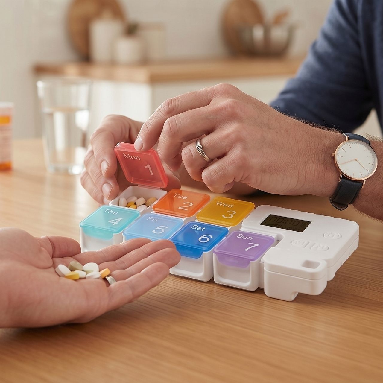 Electronic pill organizer with reminder, MediReminder - Image 2