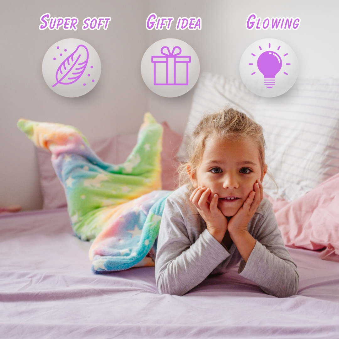 MermaidBlanket, mermaid tail kid blanket - Image 10