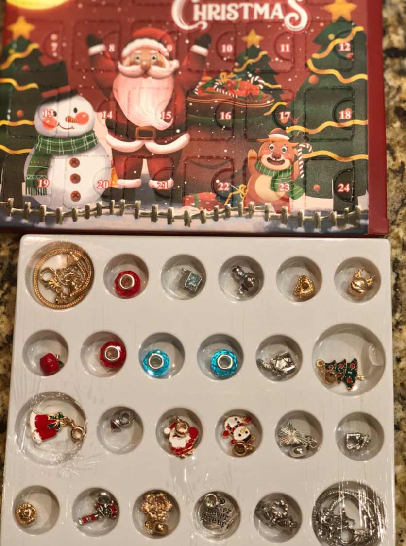 MerryChristmas, advent calendar with bracelet charms - Image 9