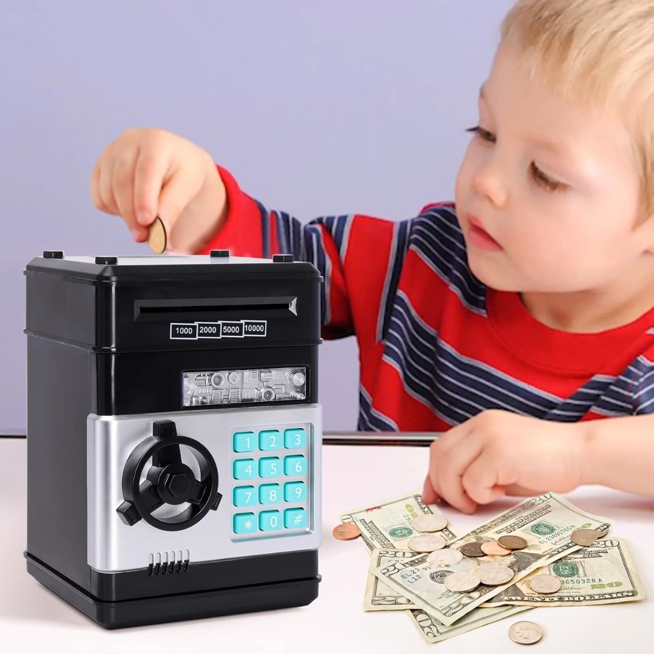The combination of sounds, light effects and a password safe has made learning about finance and saving money much more interesting for children.