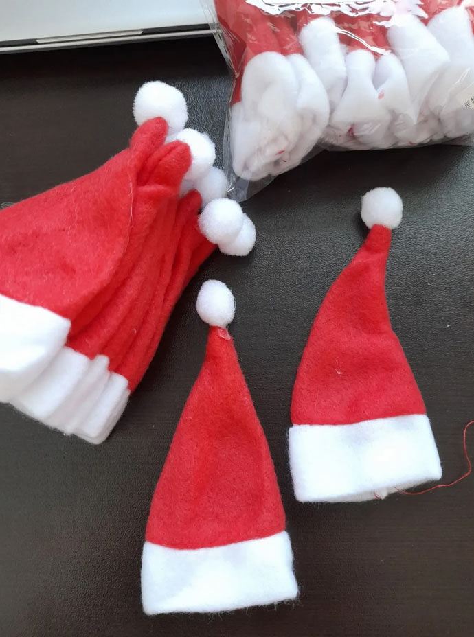 MiniSantaHats, Santa hat pocket (20 pieces) - Image 9