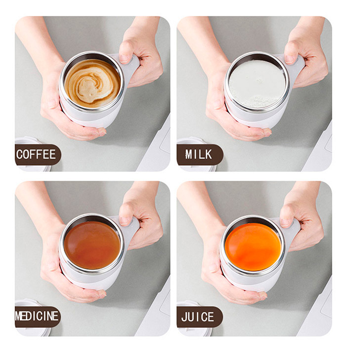 Convenient button - if you want to consume your drink earlier, you can use the stirring action to cool it down faster.