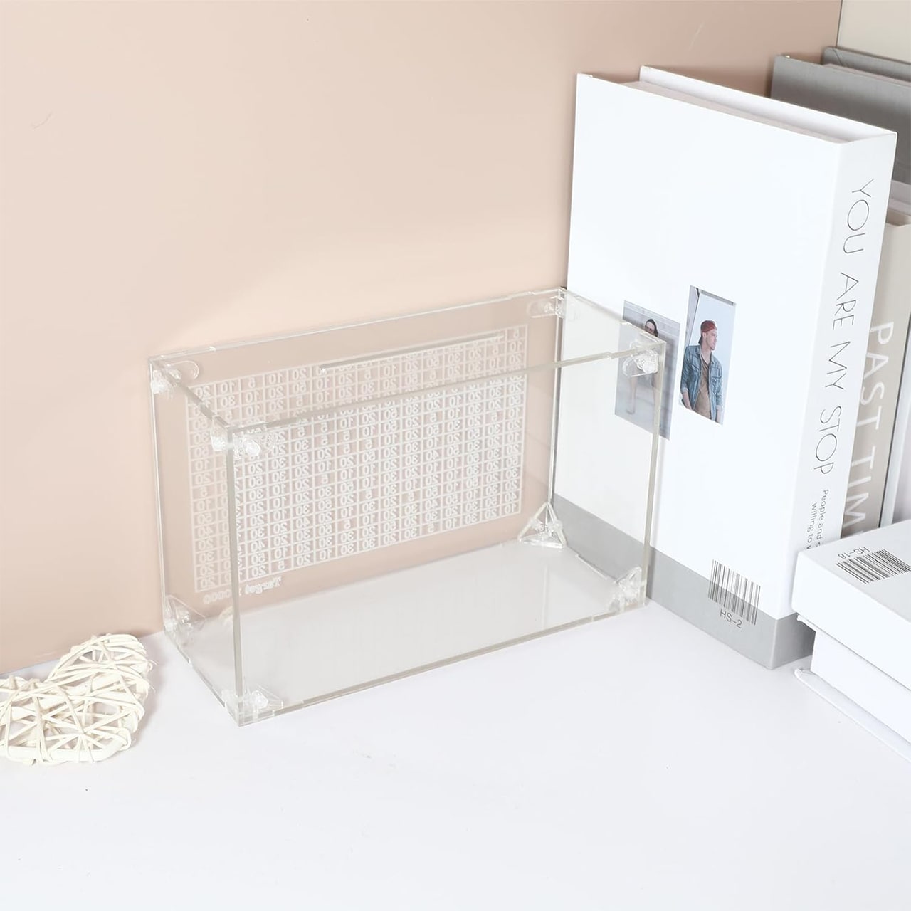 The deposit box is designed so that you throw in the amounts written on it!