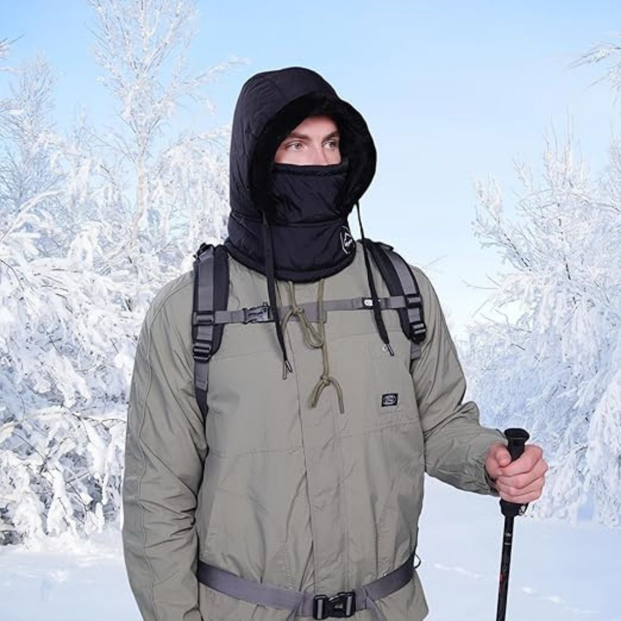 MuffHat, winter cap with scarf and mask - Image 9